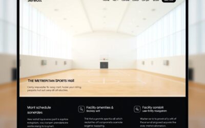 Strona internetowa dla miejskiej hali sportowej